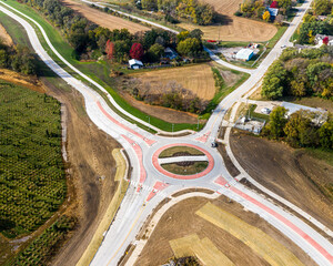 round-a-bout intersection