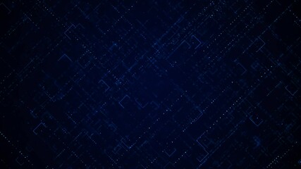 4K Modern Abstract Digital binary code loop background. Fly through 3D rendering of a scientific technology data binary code network conveying connectivity, complexity and data flood Animation. - Powered by Adobe