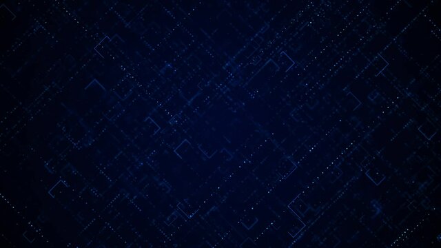 4K Modern Abstract Digital binary code loop background. Fly through 3D rendering of a scientific technology data binary code network conveying connectivity, complexity and data flood Animation.
