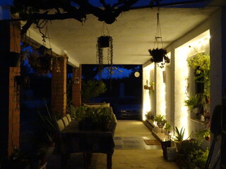 Outdoor String Lights on Terrace