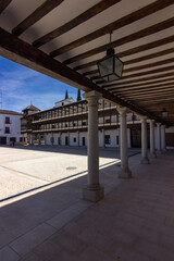 Naklejka na ściany i meble Main square of Tembleque town in Spain