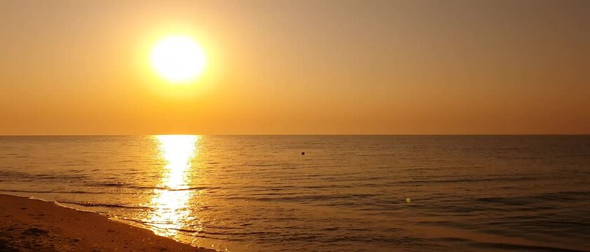 sunset on the beach