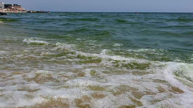 waves on the beach