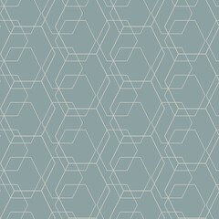 Geometrical vector seamless patterns on a gray background. Modern illustrations for wallpapers, flyers, covers, banners, minimalistic ornaments, backgrounds.