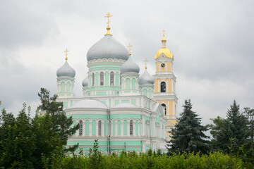 Fototapeta na wymiar DIVEEVO, RUSSIA - JULY 29, 2021: Holy Trinity Saint Seraphim-Diveyevo Monastery
