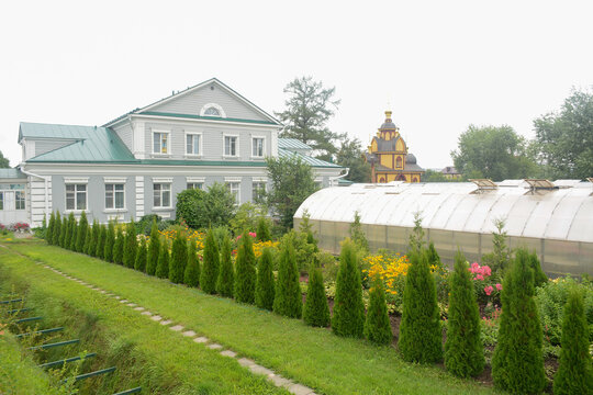 DIVEEVO, RUSSIA - JULY 29, 2021: Holy Trinity Saint Seraphim-Diveyevo Monastery