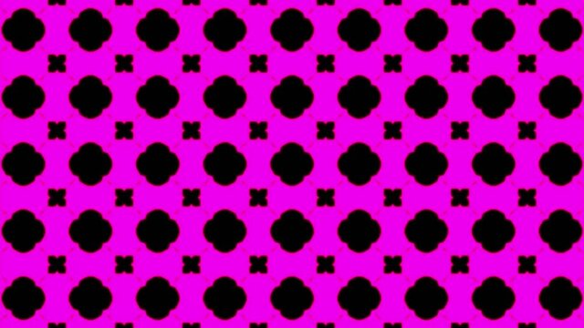 Abstract geometric seamless pink pattern background. Abstract Stripes Kaleidoscope Loop. Fast Psychedelic Colorful Kaleidoscope VJ background. Disco Abstract Motion Background. Kaleidoscope effect