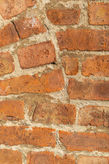 textured brick medieval red brick wall