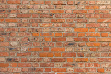 Fototapeta premium textured brick medieval red brick wall