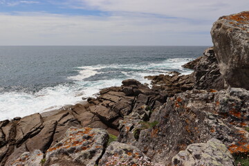 Fototapeta na wymiar Image of rocks on the coast of Galicia, Spain.