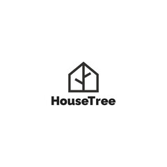 real estate home house outline symbol logo vector icon illustration