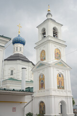ARZAMAS, RUSSIA - JULY 28, 2021: The God's apparition church of Nikolayevskiy convent in Arzamas city Nizhny Novgorod region
