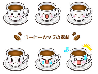 コーヒーのイラスト素材セット_ベクター