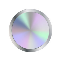Realistic holographic button with circular processing