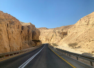 Road through the Negev Desert