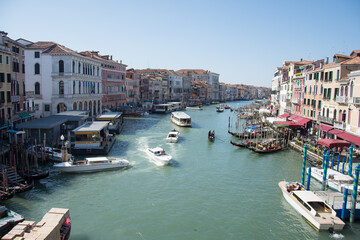 Fototapeta na wymiar Venice, Italy: Venice overview, panoramic view 2019,Grand Canal