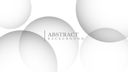 abstract white and gray background with circle shape