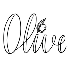Olive Lettering