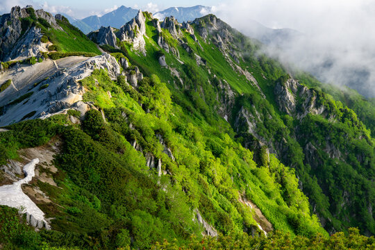 北アルプスの絶景　日本の山岳風景