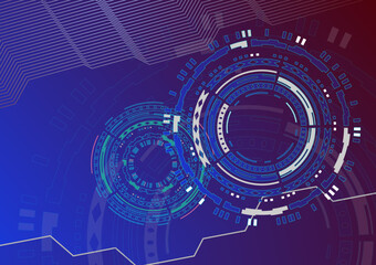 Obraz premium abstract technology background vector