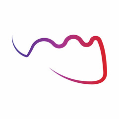 music sound wave logo icon vector, speaker and headset