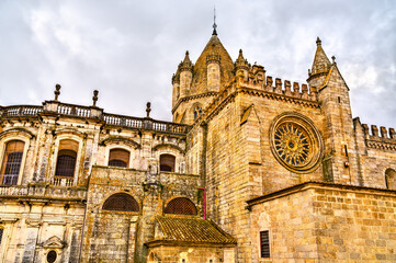 Fototapeta na wymiar The Cathedral of Evora in Portugal