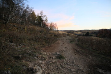 path in the mountains