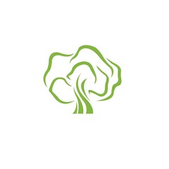 tree logo design concept icon template white background vector illustration