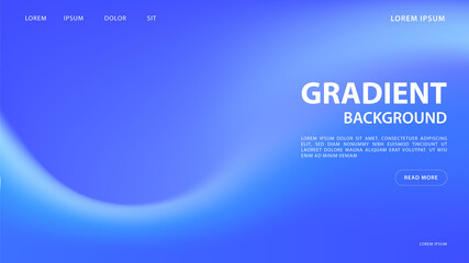 Obraz premium Abstract vibrant gradient background in blue tones. for graphic colorful design, layout design template for brochure.