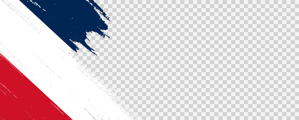 France flag with brush paint textured isolated  on png or transparent  background,Symbol of France, template for banner,card,advertising ,promote,web design,vector, top olympic gold winner
