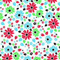 seamless pattern with flowers