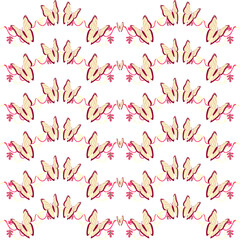 pattern with red and white hearts