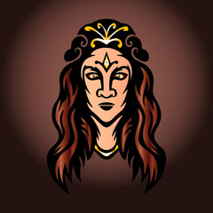 portrait of a woman with hair