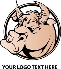 illustration of a bull