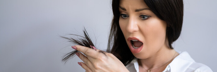 Woman With Tangled Long Hair