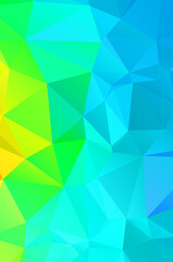 Obraz premium Abstract green vivid wallpaper mosaic background. Geometric triangle