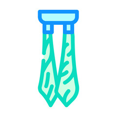 tie dancer accessory color icon vector. tie dancer accessory sign. isolated symbol illustration