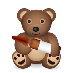 Teddy bear with ampule