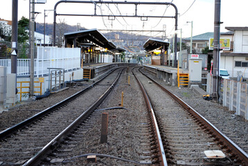 Fototapeta na wymiar 朝の駅