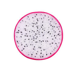 Dragon fruit Stack isolated on white background