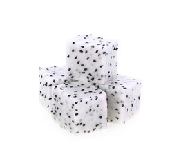 Dragon fruit Stack isolated on white background