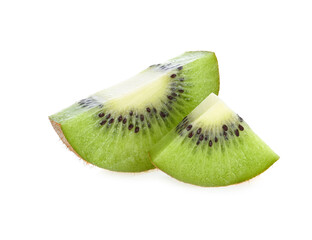 kiwi fruit on white background