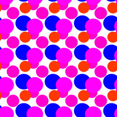 multicolored circle seamless wallpaper on white background