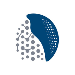 medical surgery orthopedic skull implant logo design vector illustration