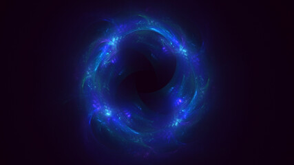 3D rendering abstract multicolor fractal light background