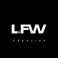 LFW Letter Initial Logo Design Template Vector Illustration