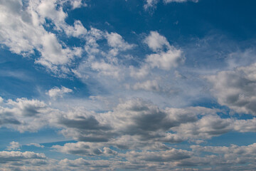 Fototapeta na wymiar white clouds in the blue sky