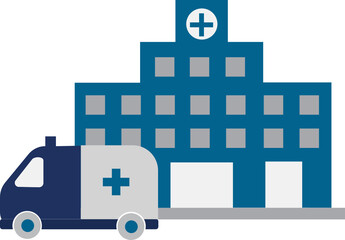 Hospital Icon. Medical Check up concept icon style