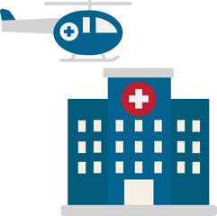 Hospital Icon. Medical Check up concept icon style