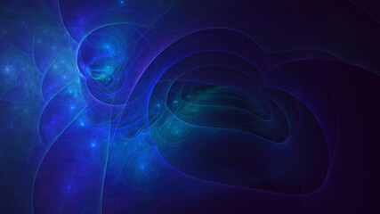 Obraz premium 3D rendering abstract multicolor fractal light background